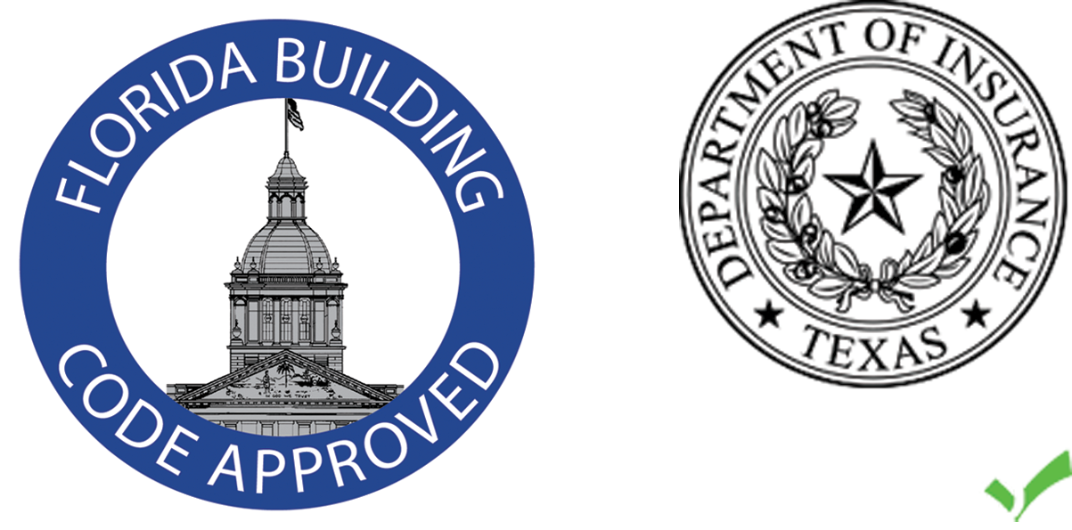 badge seals for Florida Building Code Approved and Department of Insurance Texas