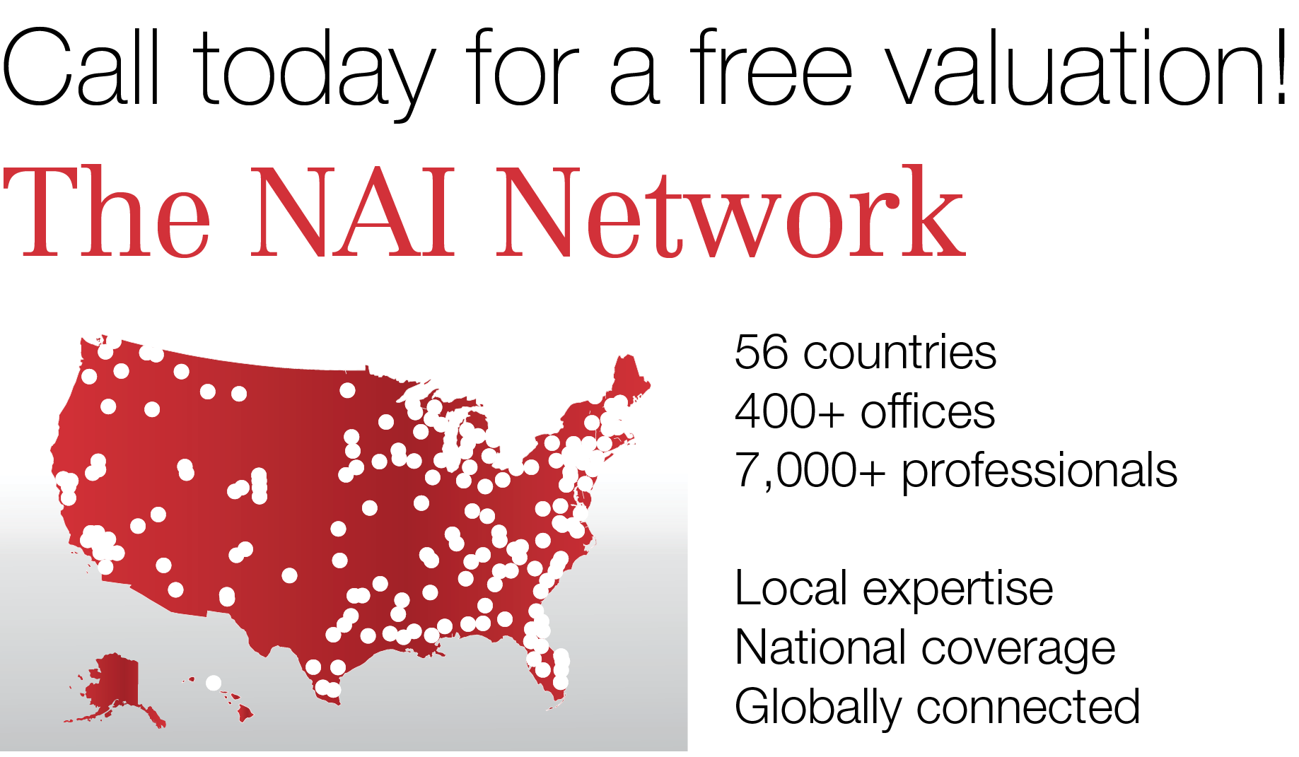 Call today for a free valuation The Nai Network