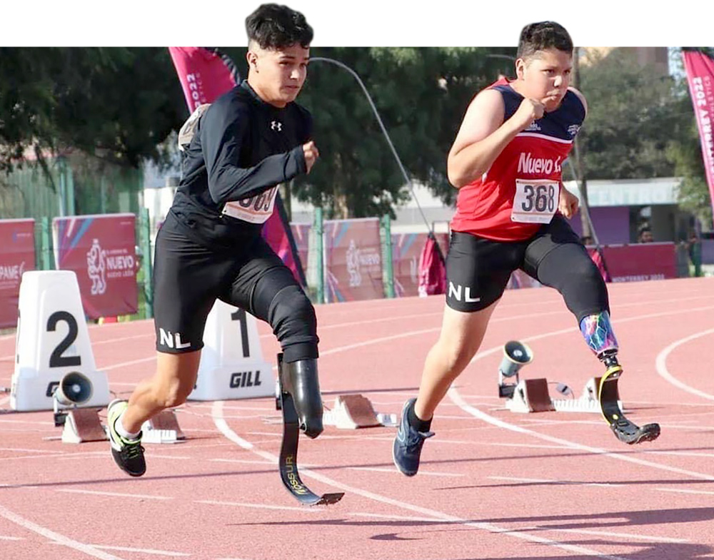 participants running during race on track