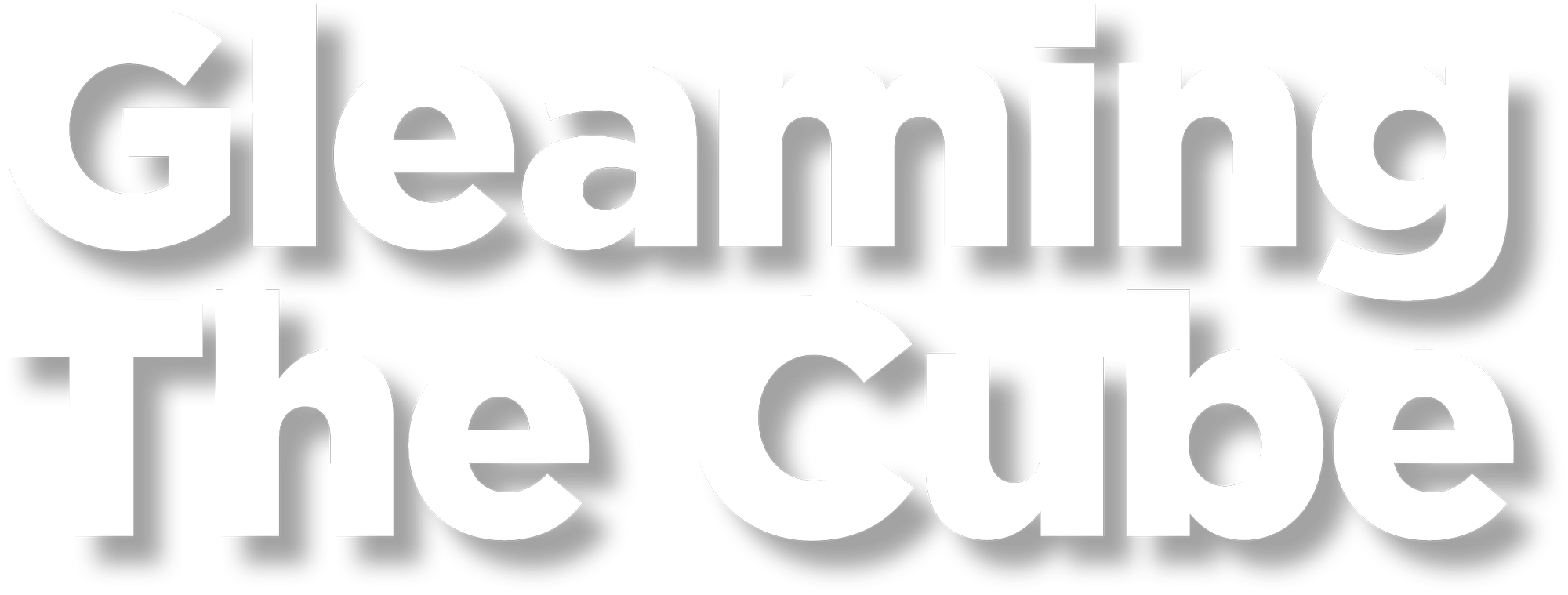 Gleaming the Cube typography
