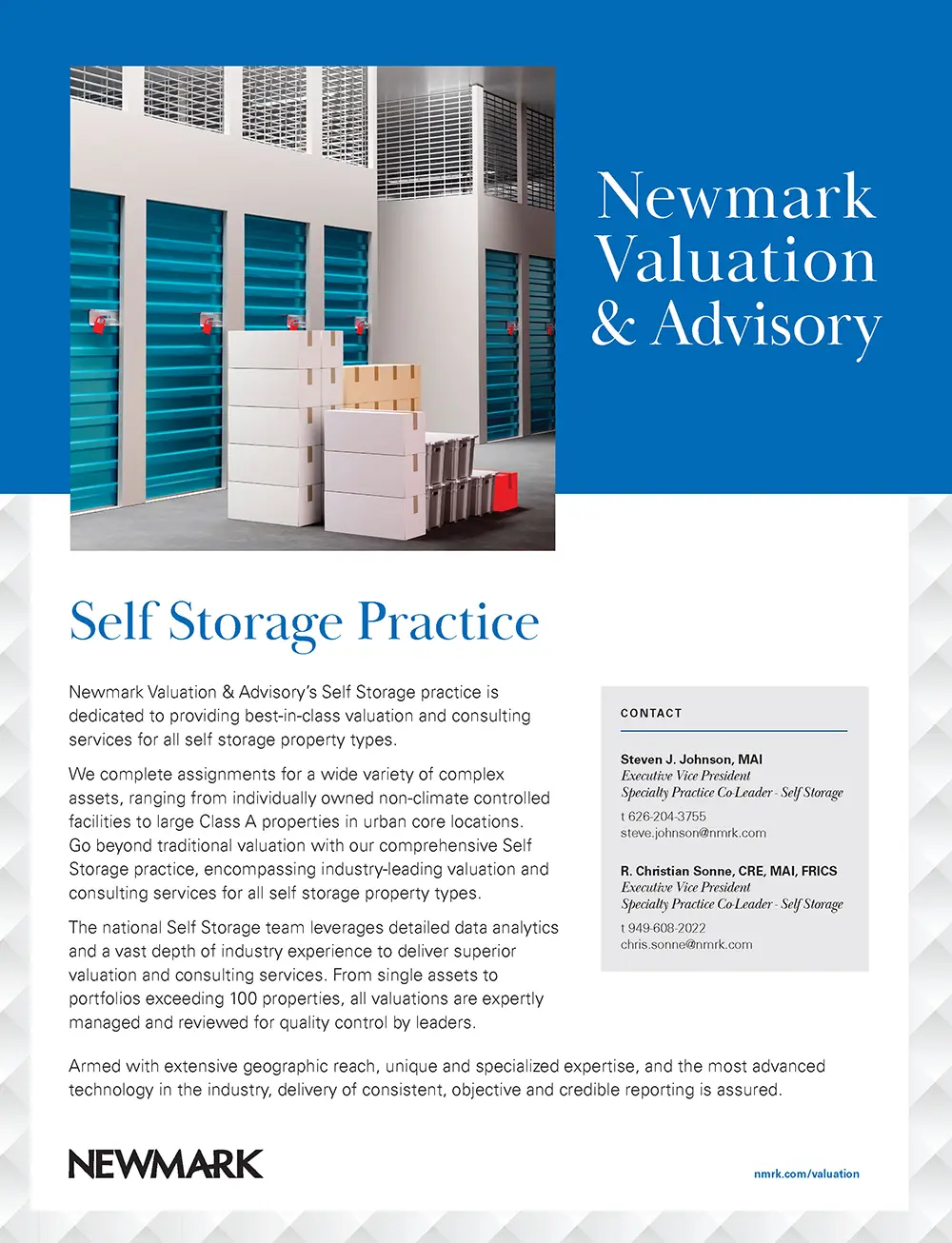 Newmark Valuation & Advisory Advertisement