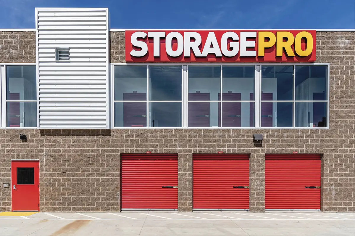 StoragePRO sign above units