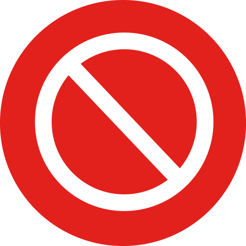keep out icon