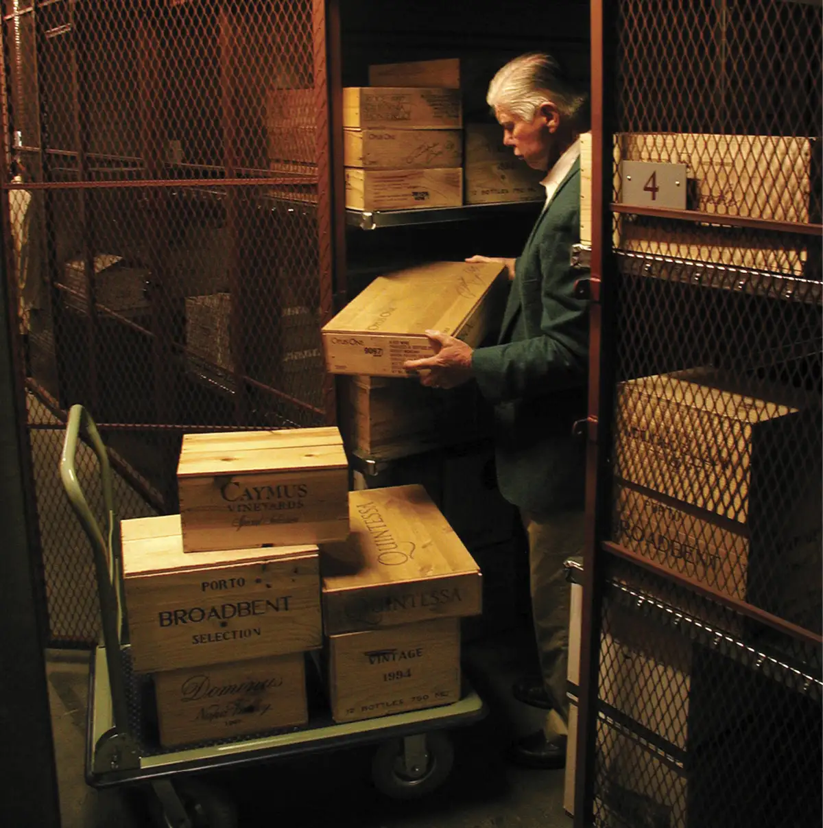 man inspecting boxes at StorBox Self Storage facilities