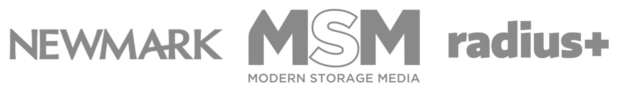Newmark, MSM, radius plus logos
