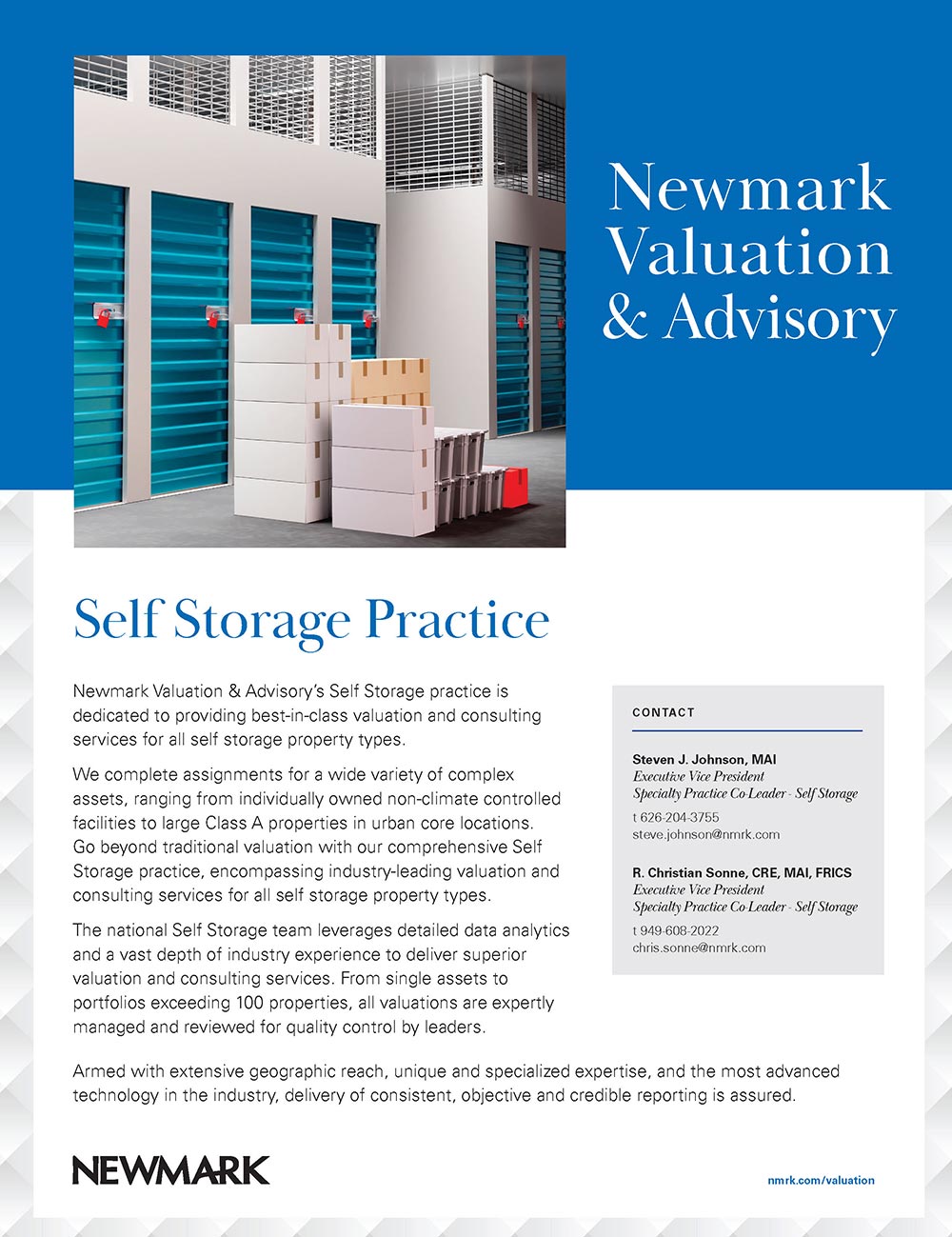 Newmark Valuation & Advisory Advertisement