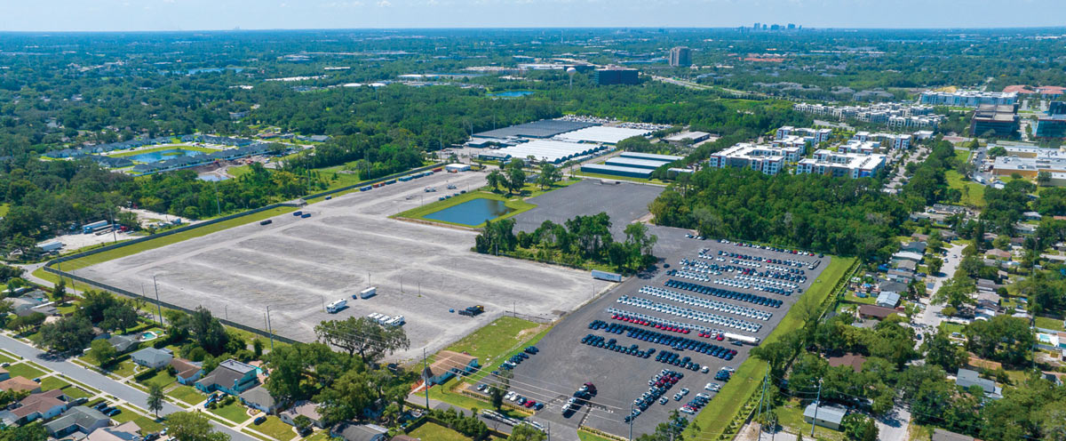 aerial view of RV Storage Depot and the surrounding area