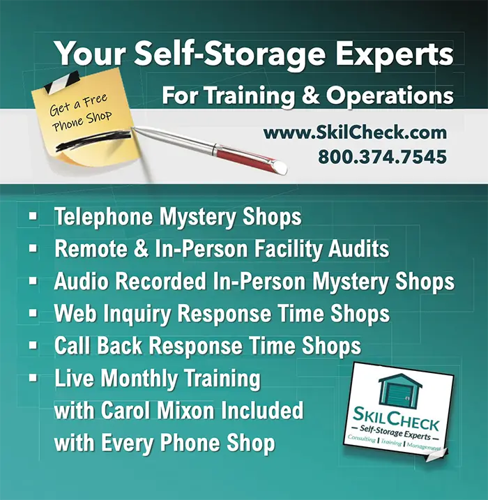 SkilCheck Self-Storage Experts Advertisement