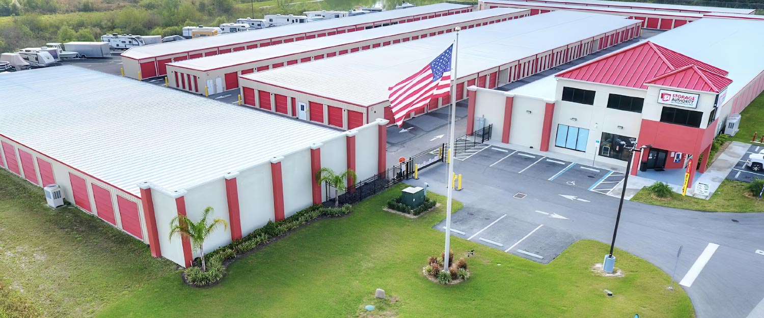 aerial view of Storage Authority facility 
