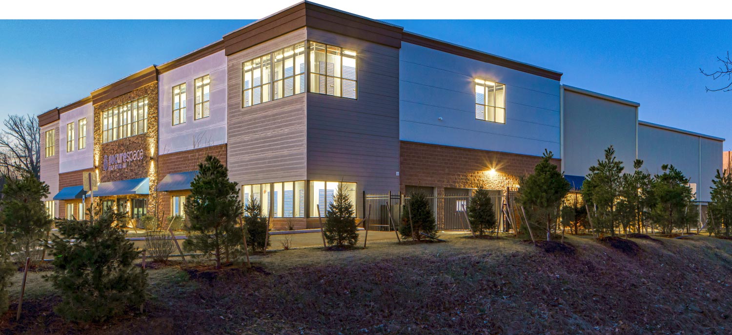 outdoor view of Securespace Self Storage facility 