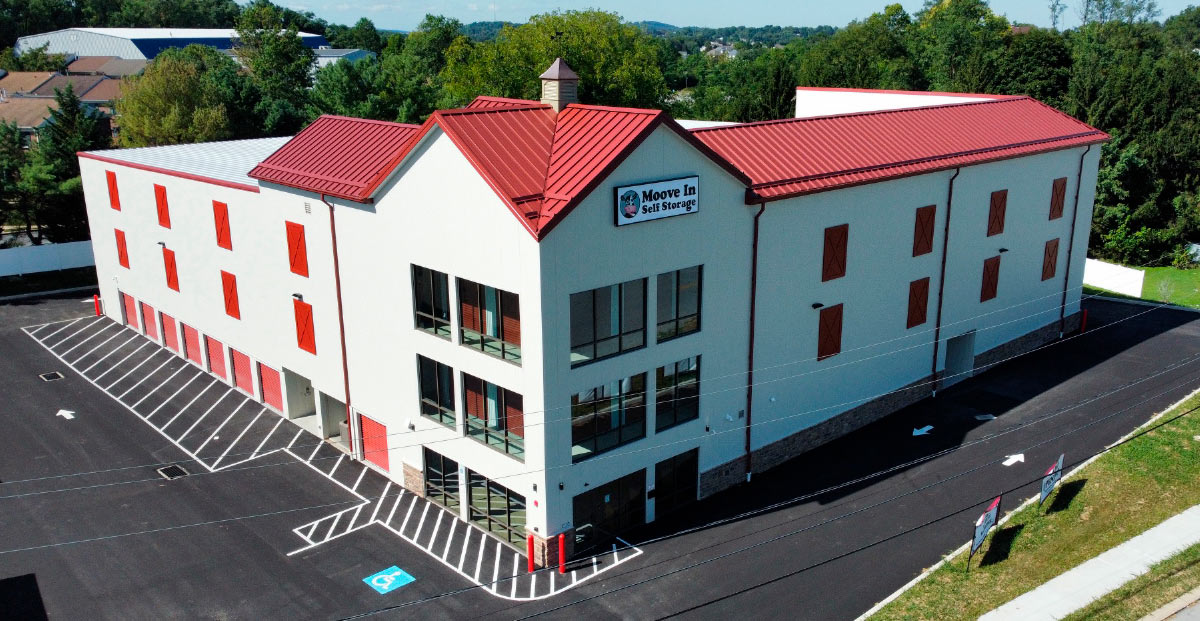 aerial view of Moove In Self Storage facility 