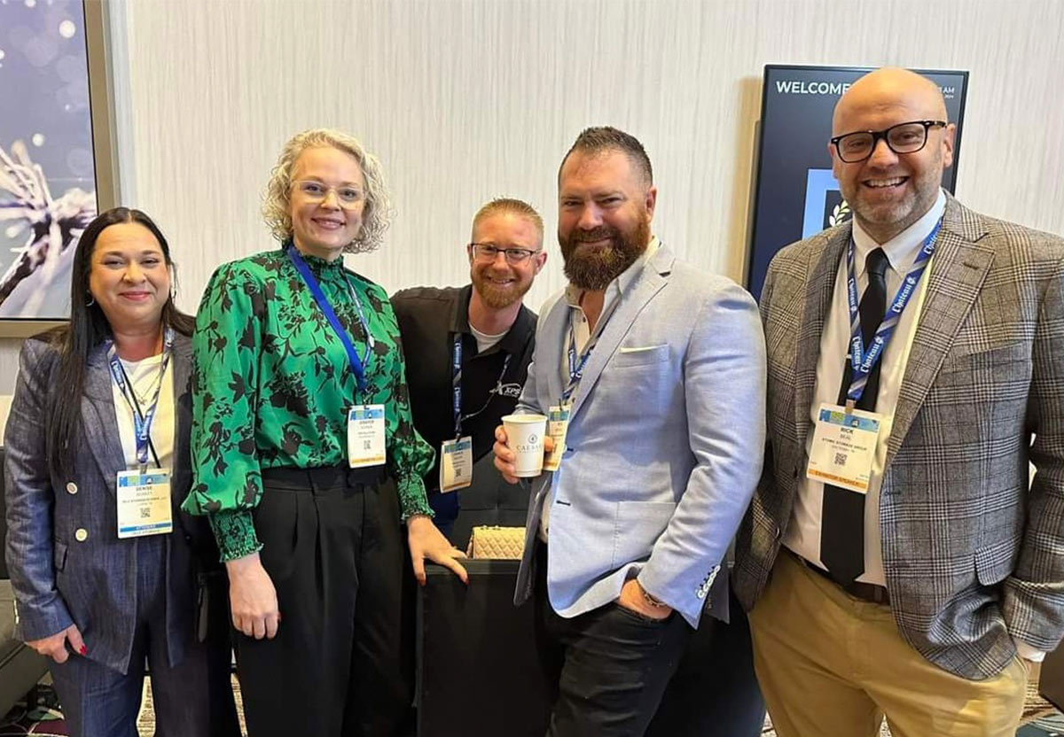 Jennifer Downer with Denise Bowley, Downer, Chance Nelson, Peter Spickenagle, and Rick Beal