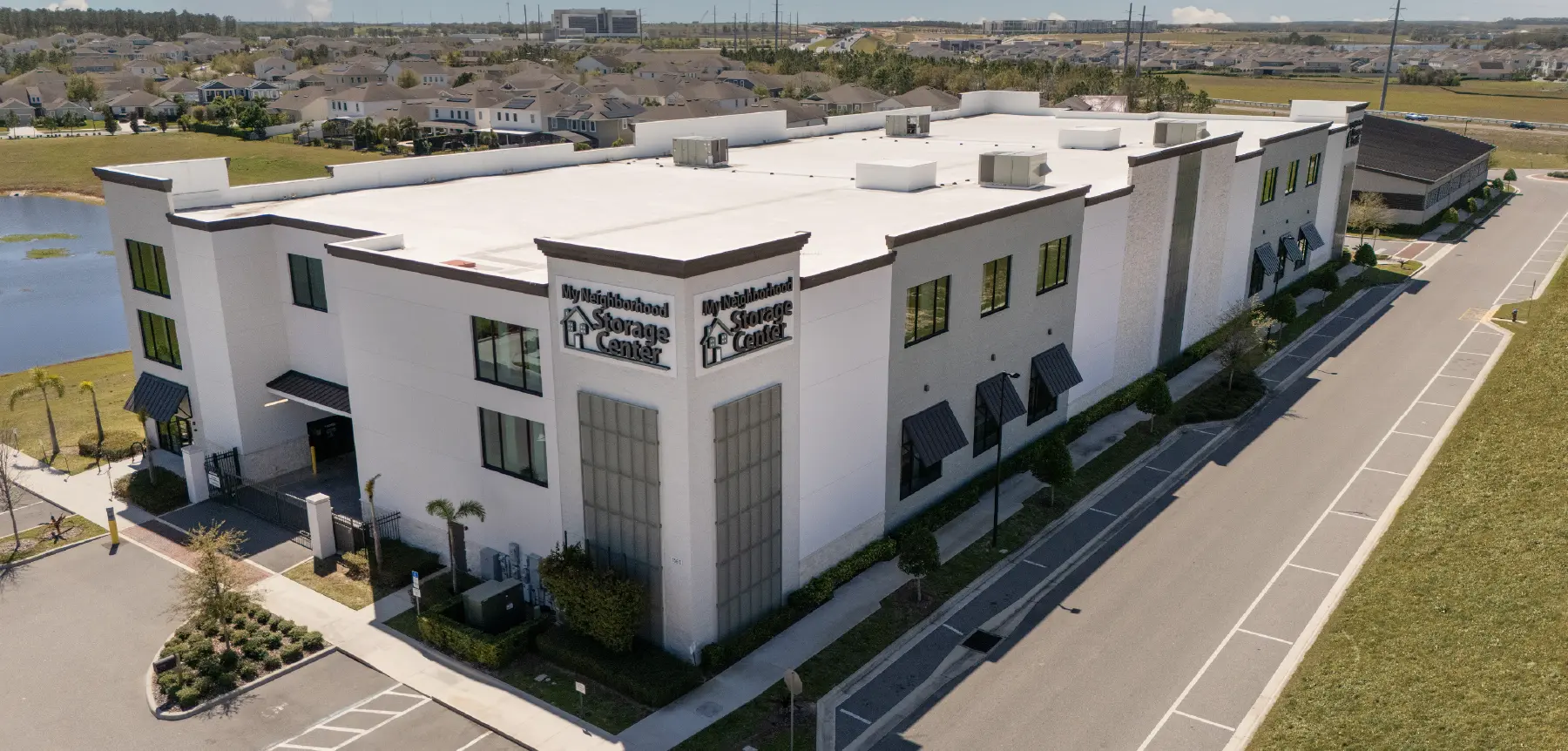 outside aerial view of My Neighborhood Storage Center