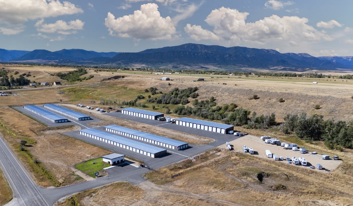 aerial view of Best Box Storage facility
