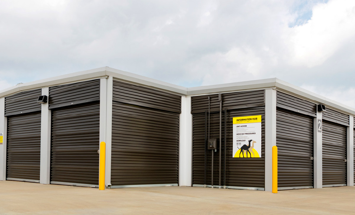 outside view of storage units