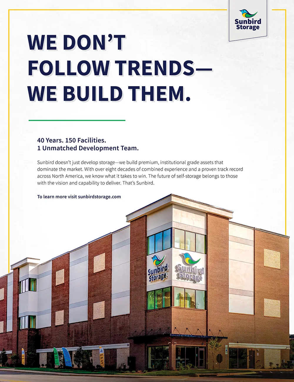 Sunbird Storage Management Advertisement