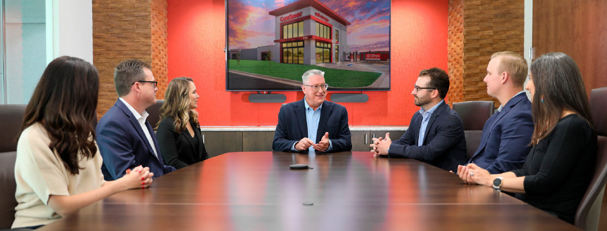 Guy Middlebrooks leads a meeting