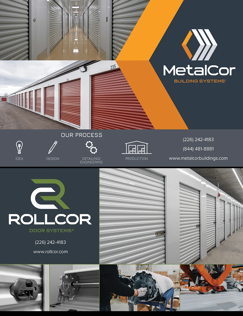 MetalCor Building Systems / RollCor Door Systems Advertisement
