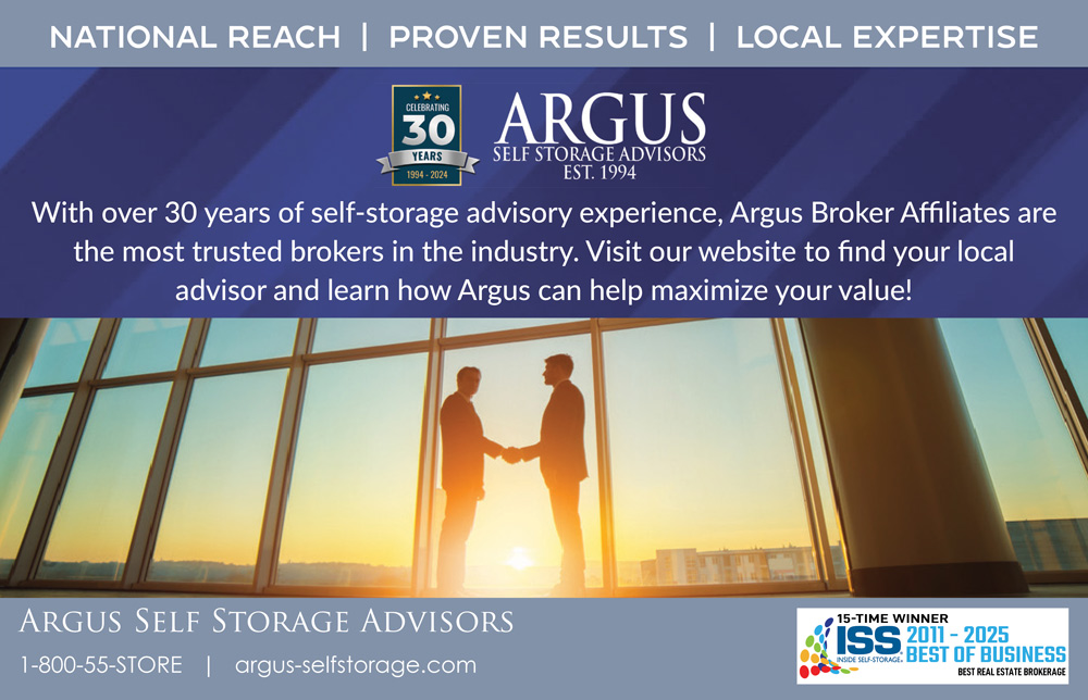 Argus Self Storage Advisors Advertisement
