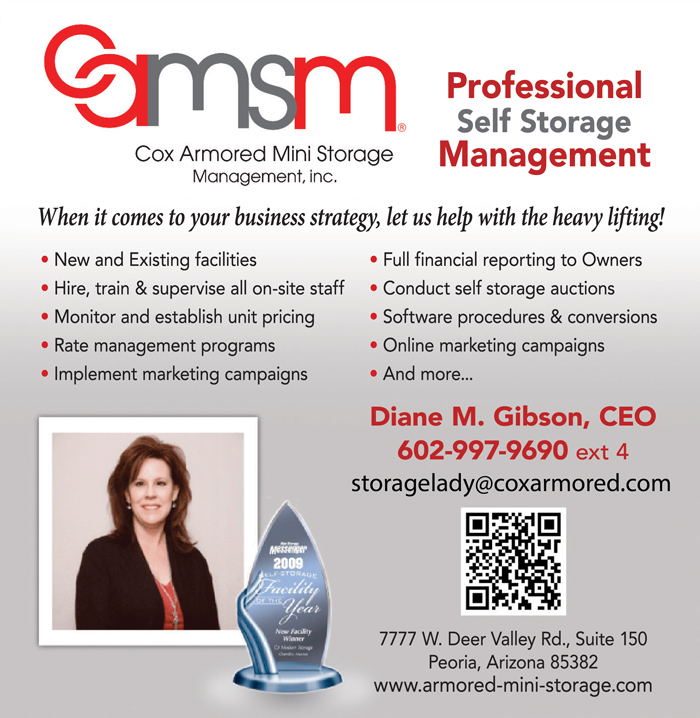Cox Armored Mini Storage Management Advertisement