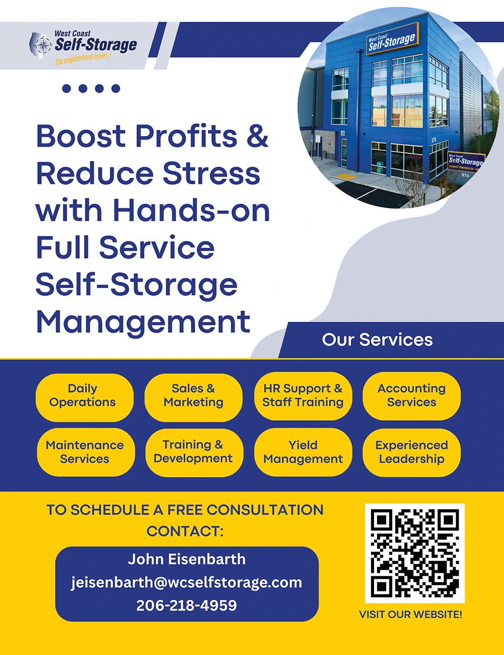 West Coast Self-Storage Advertisement