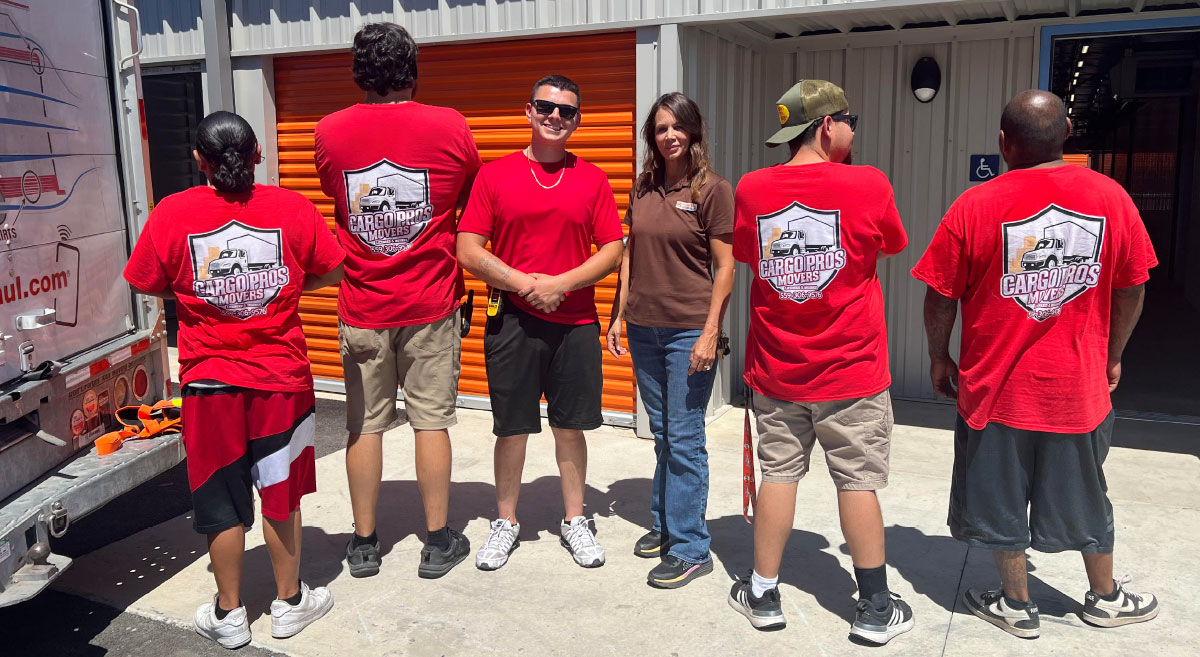 Marie Laffoon with the CargoPros Movers crew