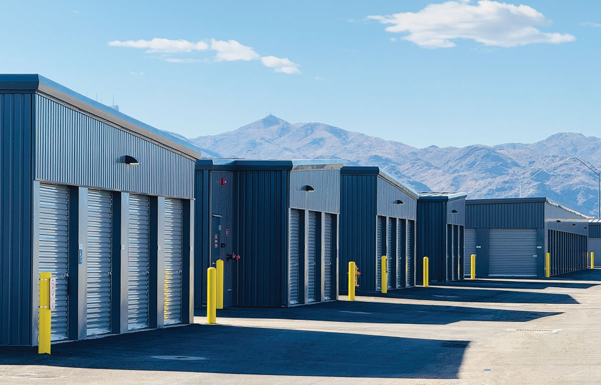 outdoor storage units at Storelocal Storage facility