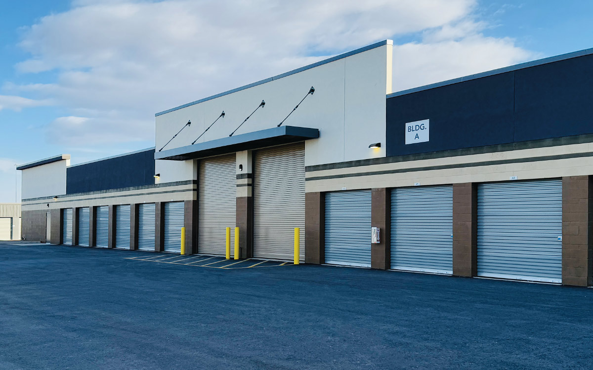 outdoor storage units at Storelocal Storage facility