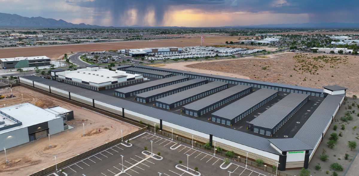 aerial view of Storelocal Storage facility