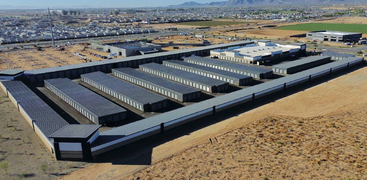 aerial view of Storelocal Storage facility