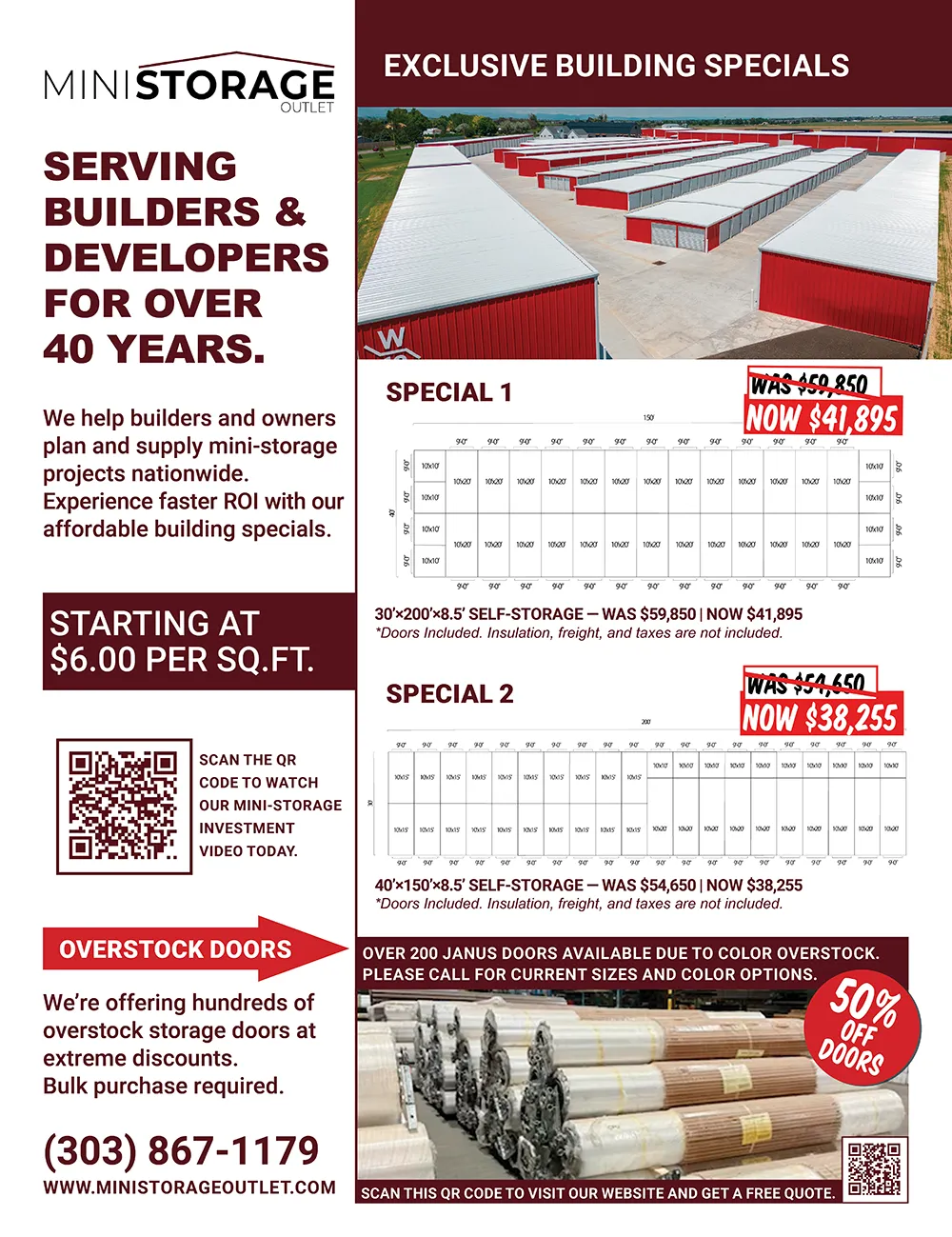 Building Outlet Corporation / Mini Storage Outlet Advertisement