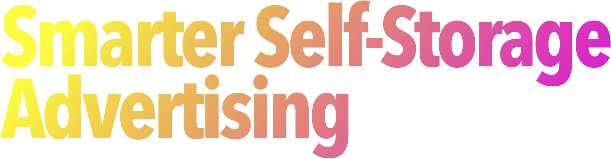 Smarter Self-Storage Advertising