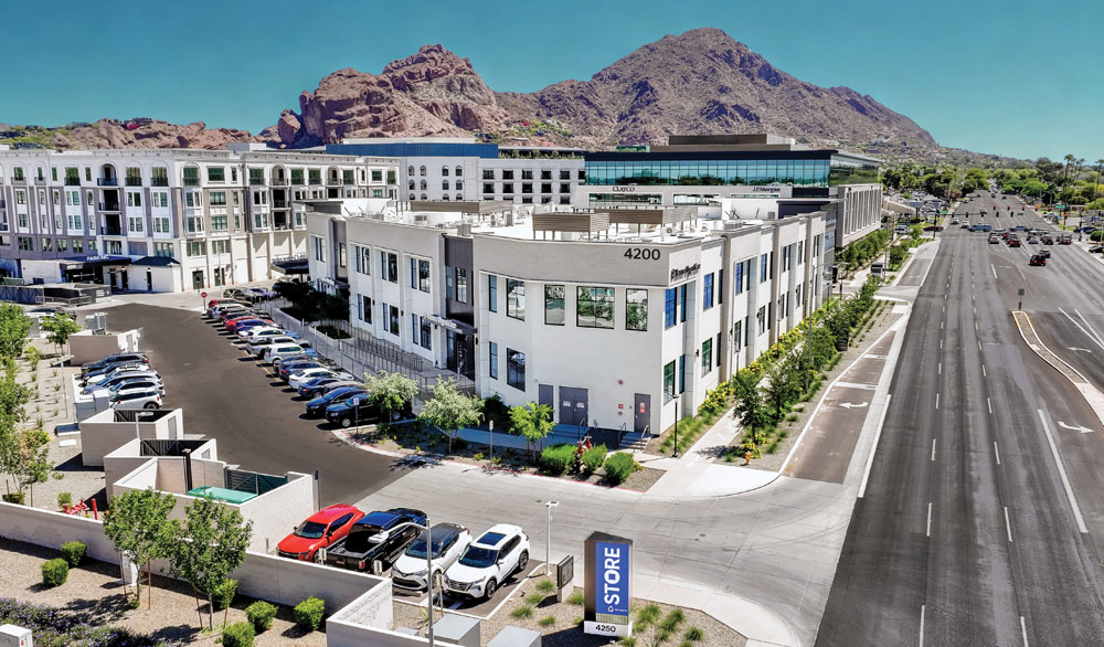 Exterior of STORE at the Grove facility in Phoenix, Arizona.