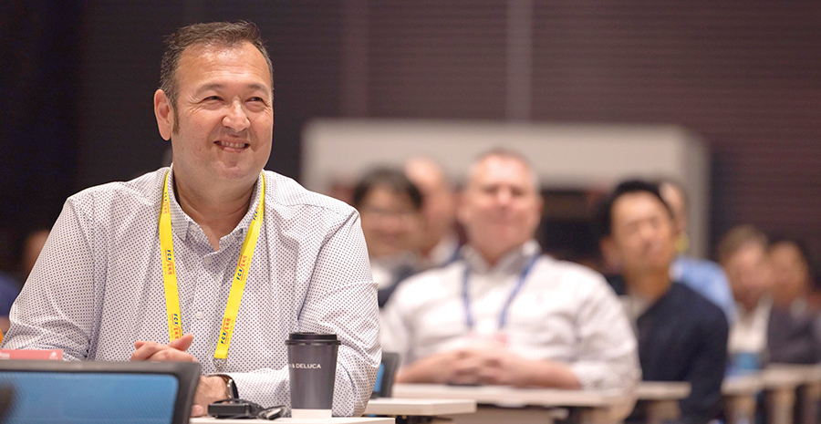 Robert Madsen Listening To A Presentation At Self Storage Expo Asia In Tokyo.