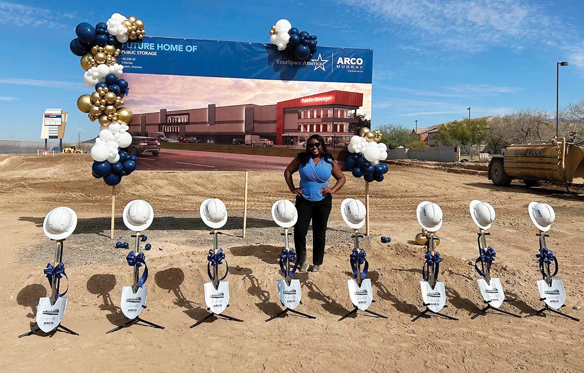 Sylver Cook At A Groundbreaking Ceremony For An ARCO/Murray Development Project.