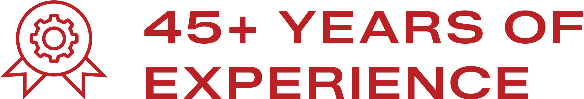 45+ years of experience