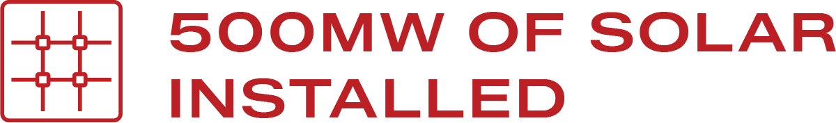 500mw of solar installed